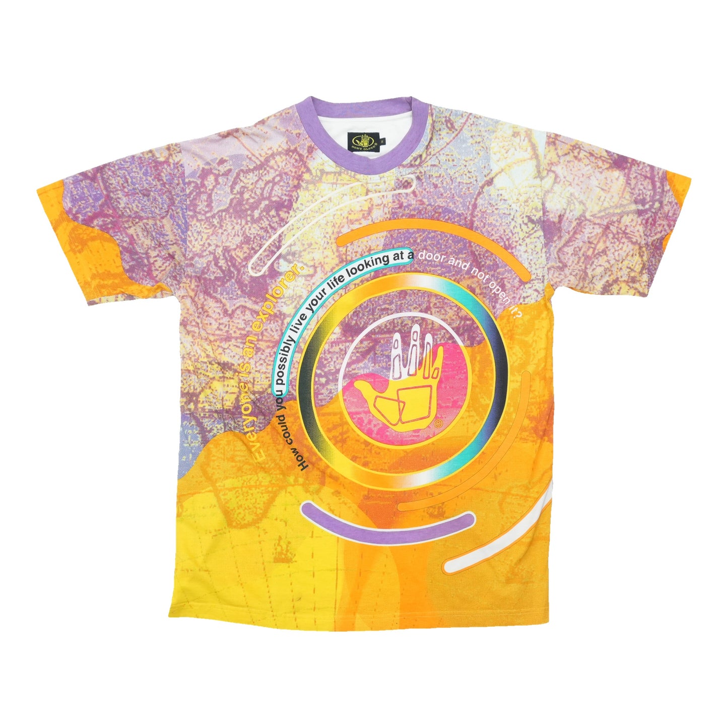 1990s Body Glove Everyone Is An Explorer All Over Print Shirt