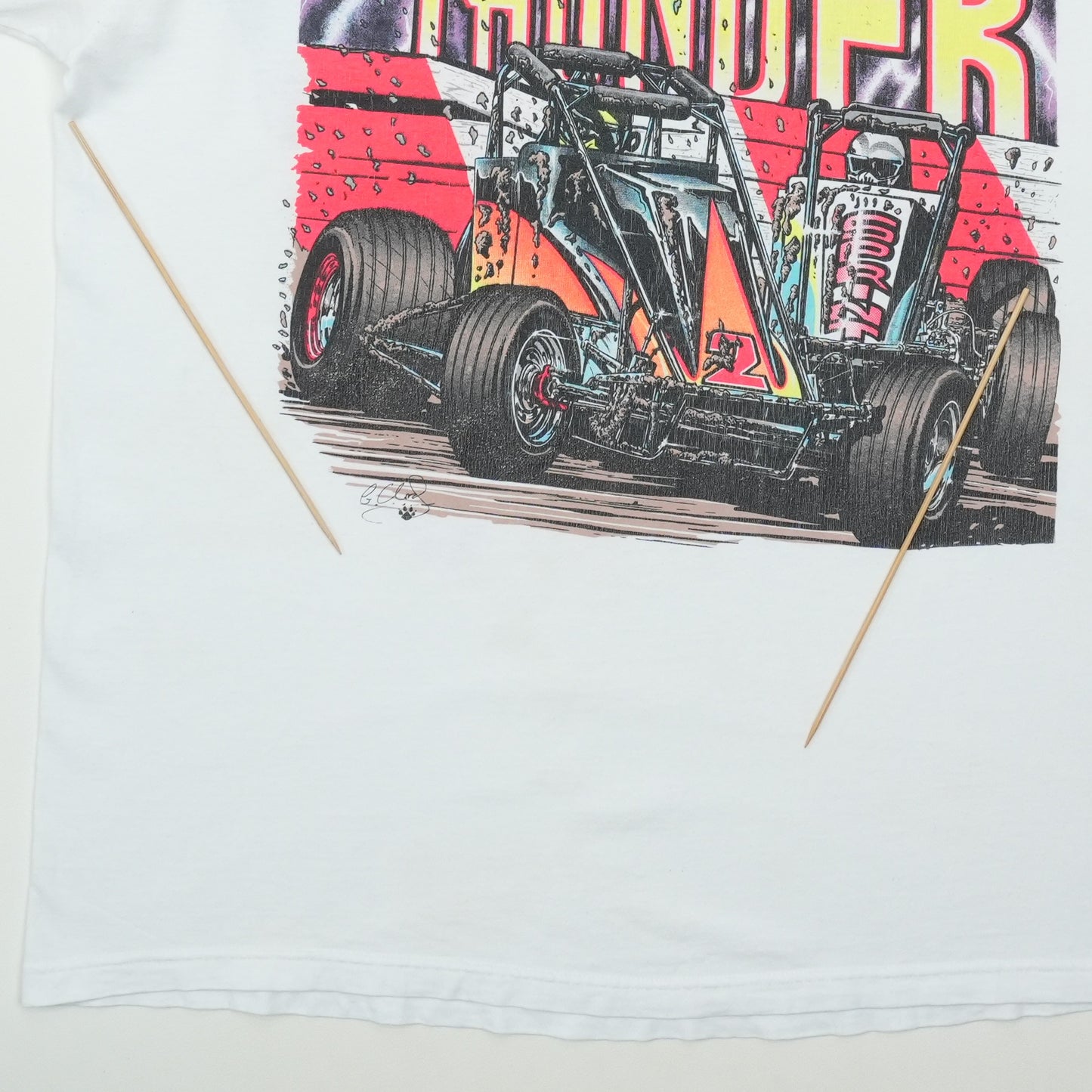 1990s Dirt N Thunder Sprint Car Shirt