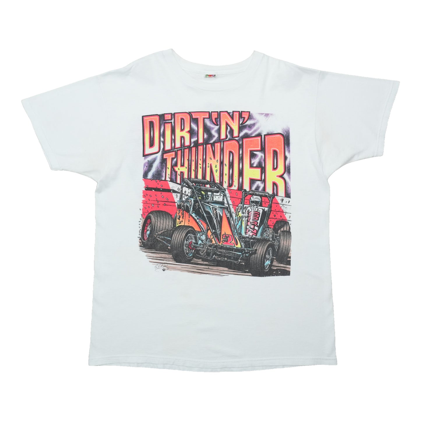 1990s Dirt N Thunder Sprint Car Shirt
