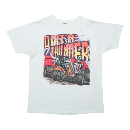1990s Dirt N Thunder Sprint Car Shirt