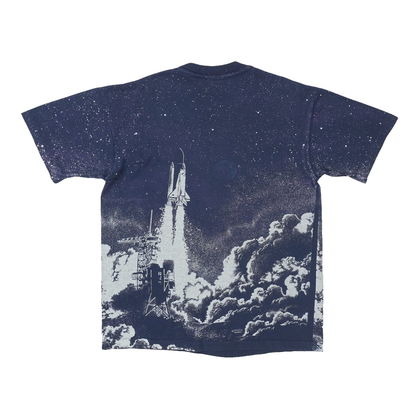 1990s Florida Space Shuttle San Segal All Over Print Shirt