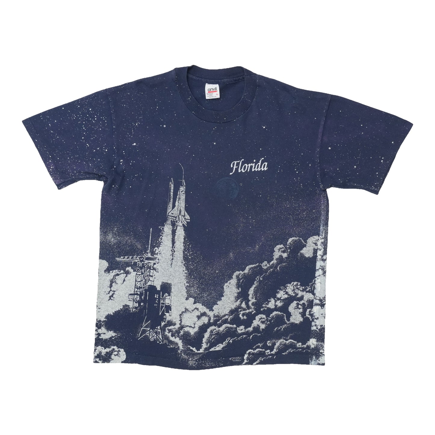 1990s Florida Space Shuttle San Segal All Over Print Shirt