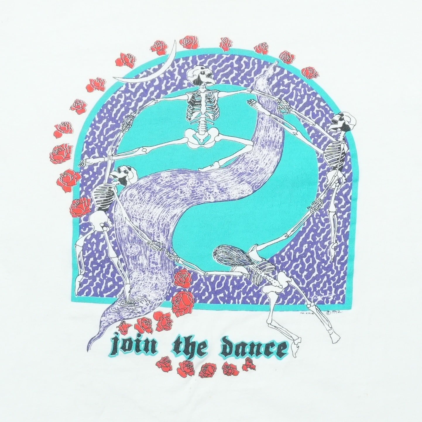1990s Grateful Dead Join The Dance Skeletons Shirt