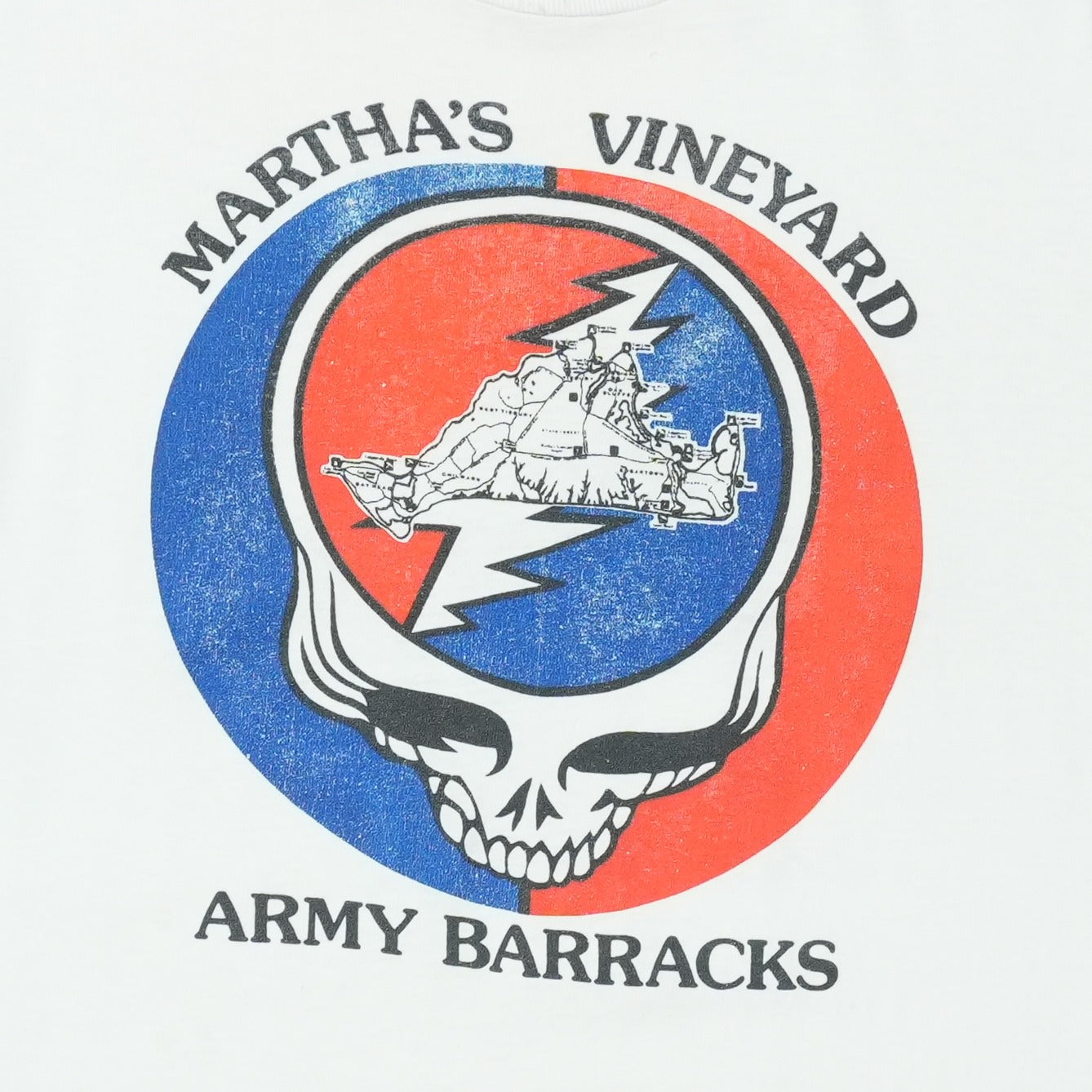 1990s Grateful Dead Marthas Vineyard Army Barracks Shirt