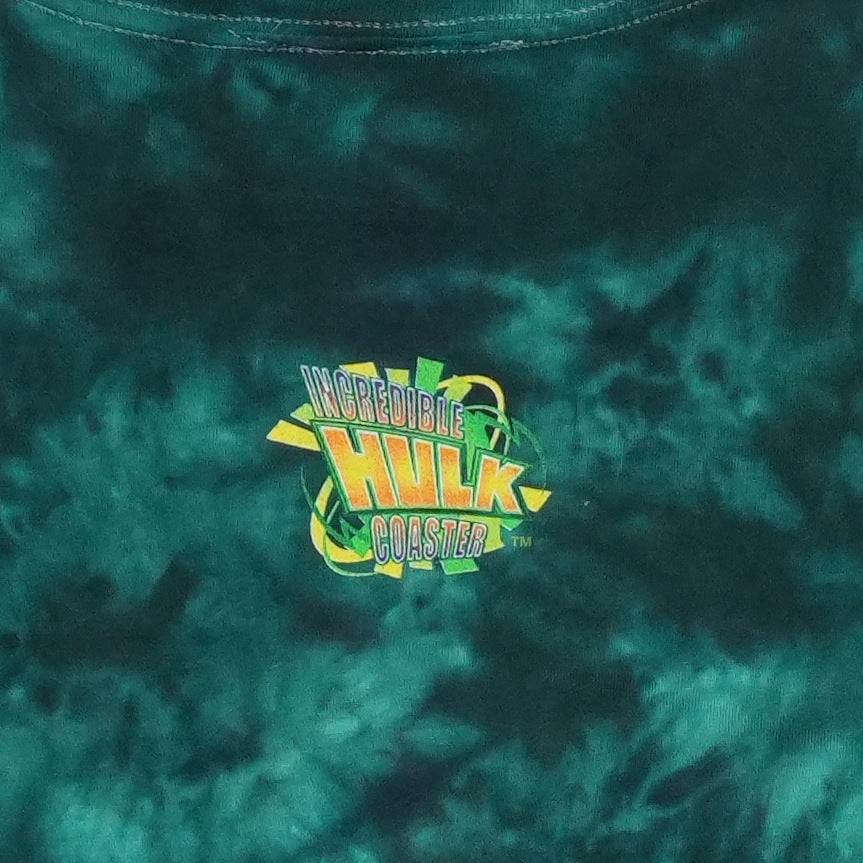 1990s Incredible Hulk Tie-Dye Shirt Detail 4