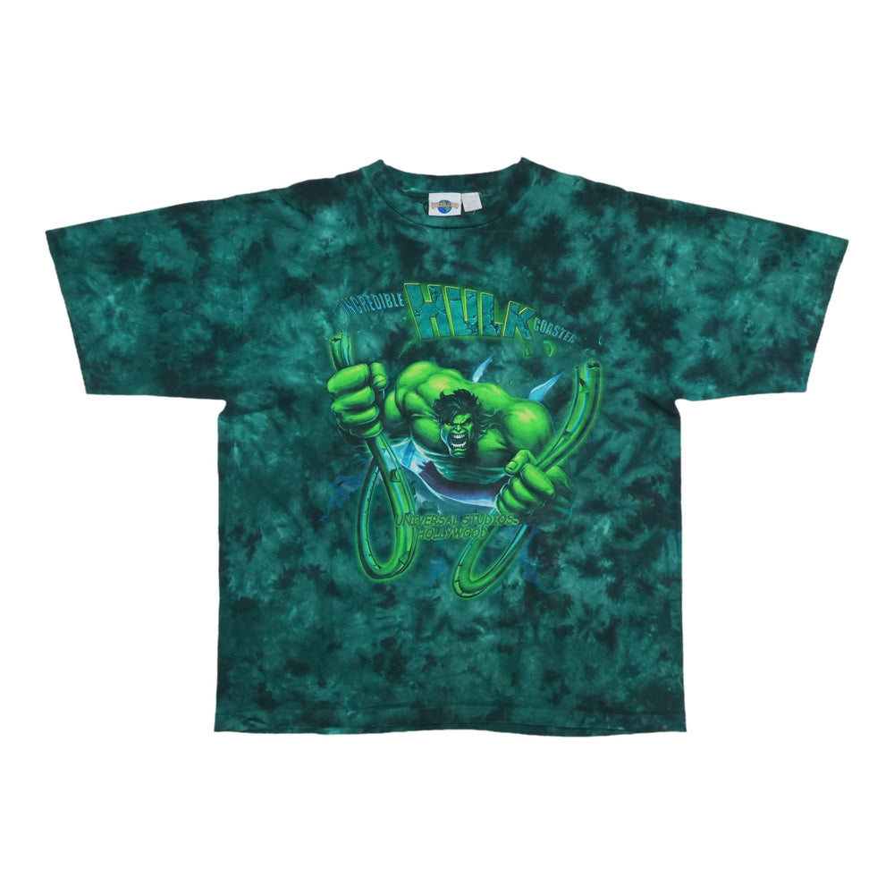 1990s Incredible Hulk Tie-Dye Shirt Front