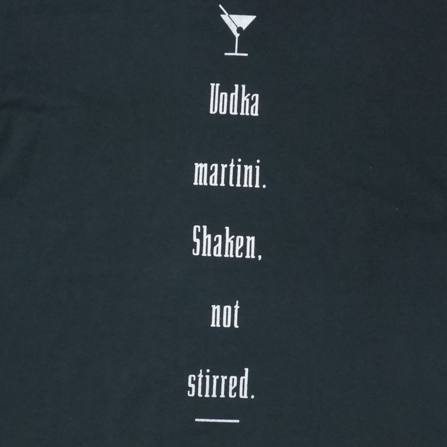 1990s James Bond 007 Vodka Martini Shirt
