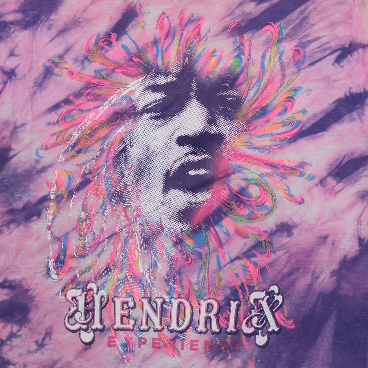1990s Jimi Hendrix Tie-Dye Shirt Detail 2