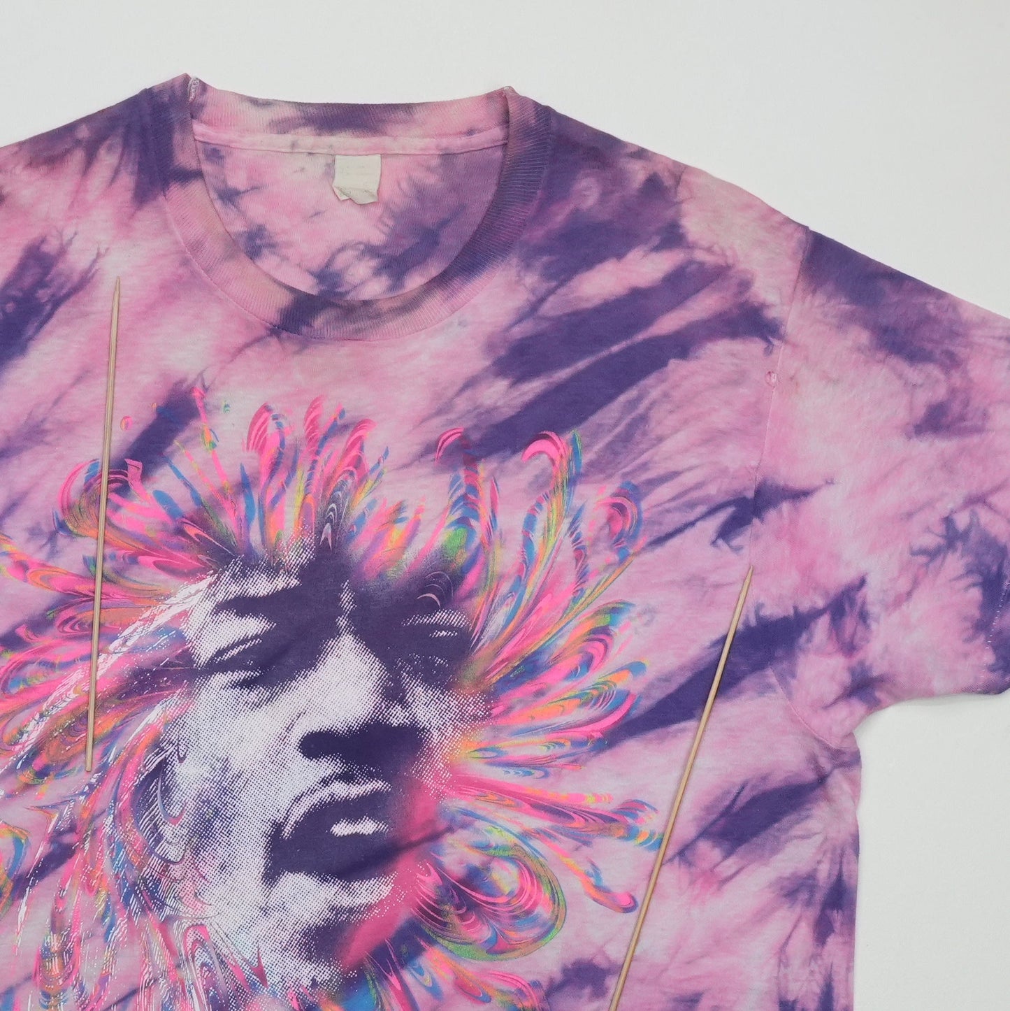 1990s Jimi Hendrix Tie-Dye Shirt Detail 3