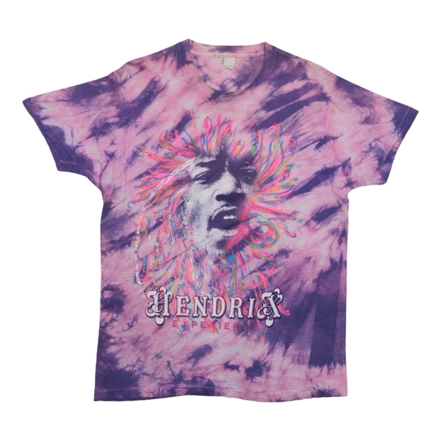 1990s Jimi Hendrix Tie-Dye Shirt Front