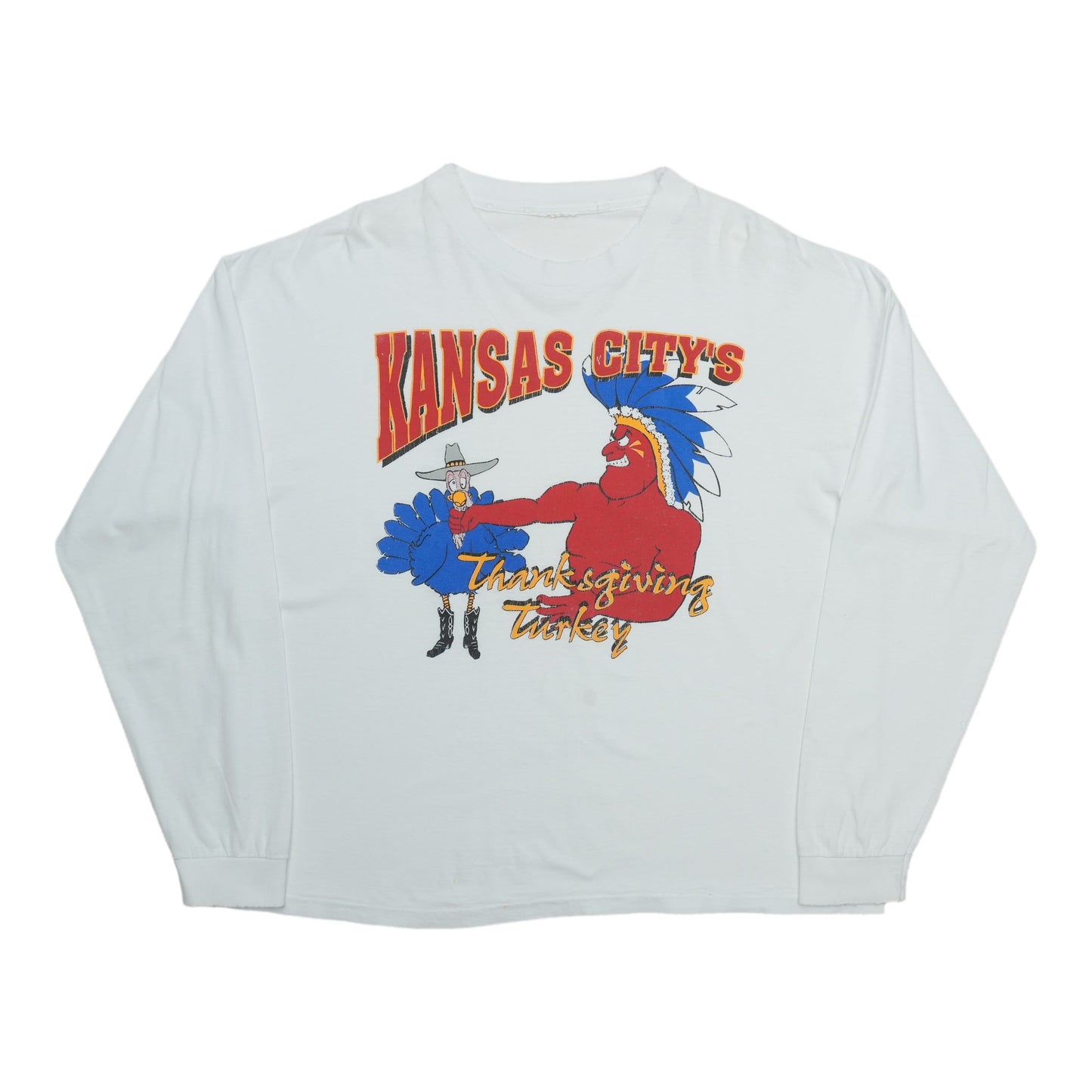 1990s Kansas City's Thanksgiving Turkey Shirt Front