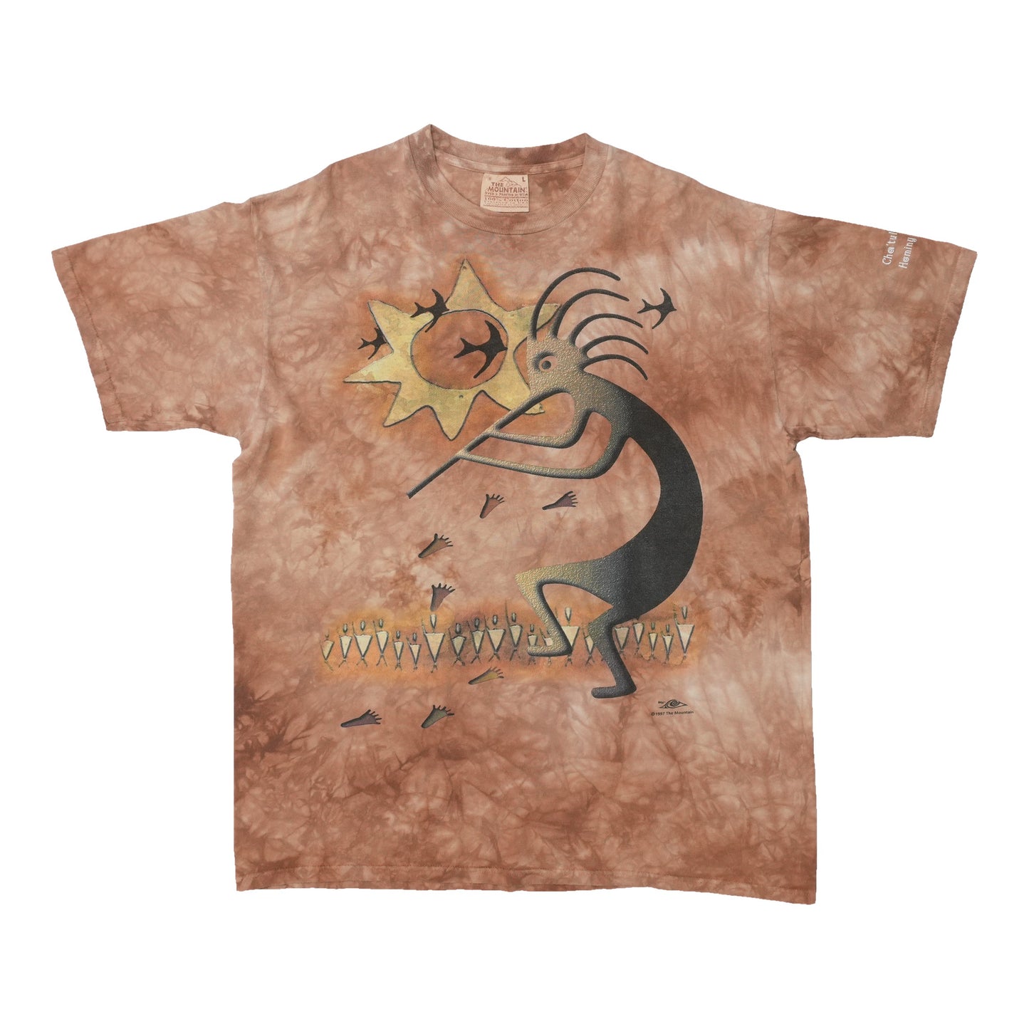 1990s Kokopelli The Mountain Tie-Dye Shirt