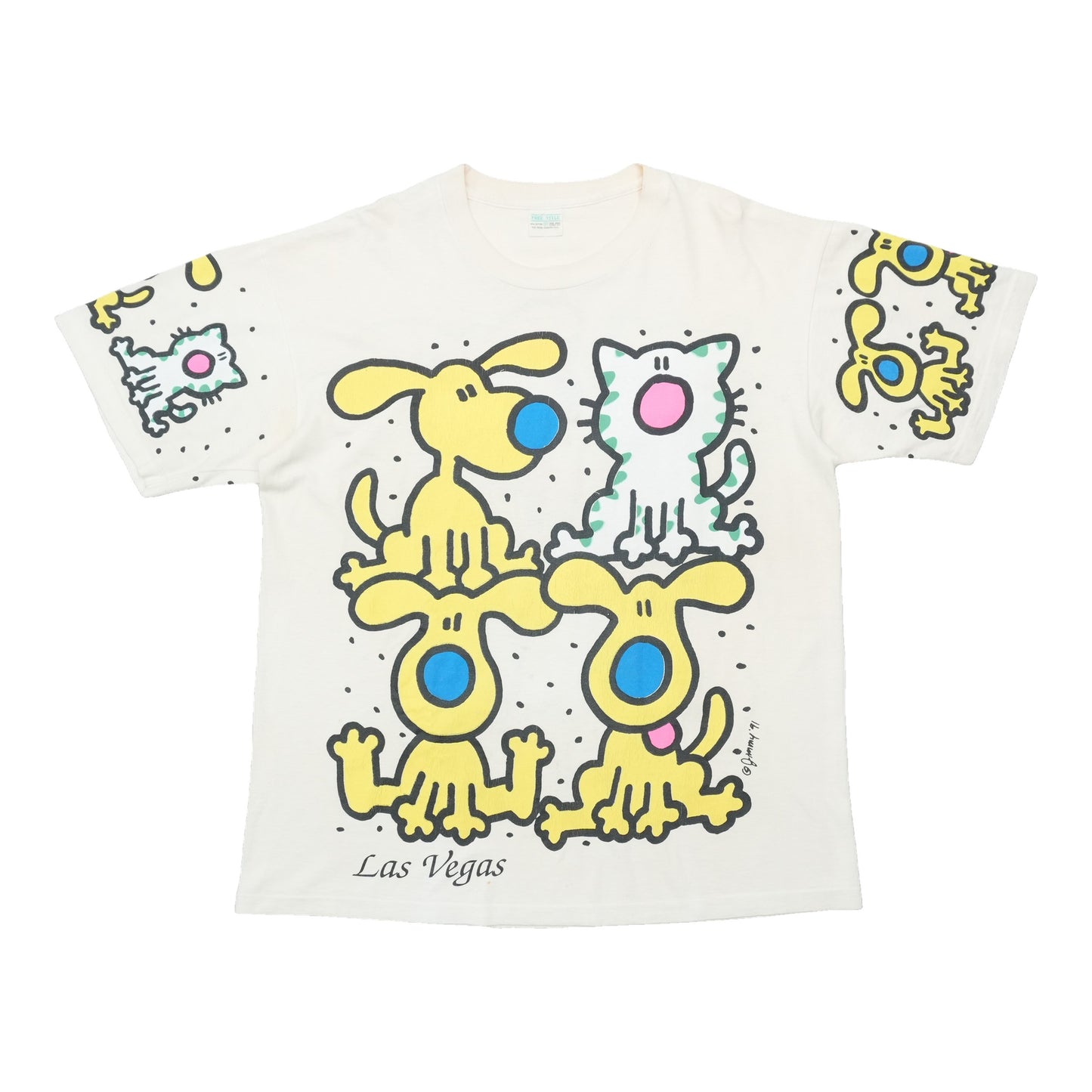 1990s Las Vegas All Over Print Dogs Shirt