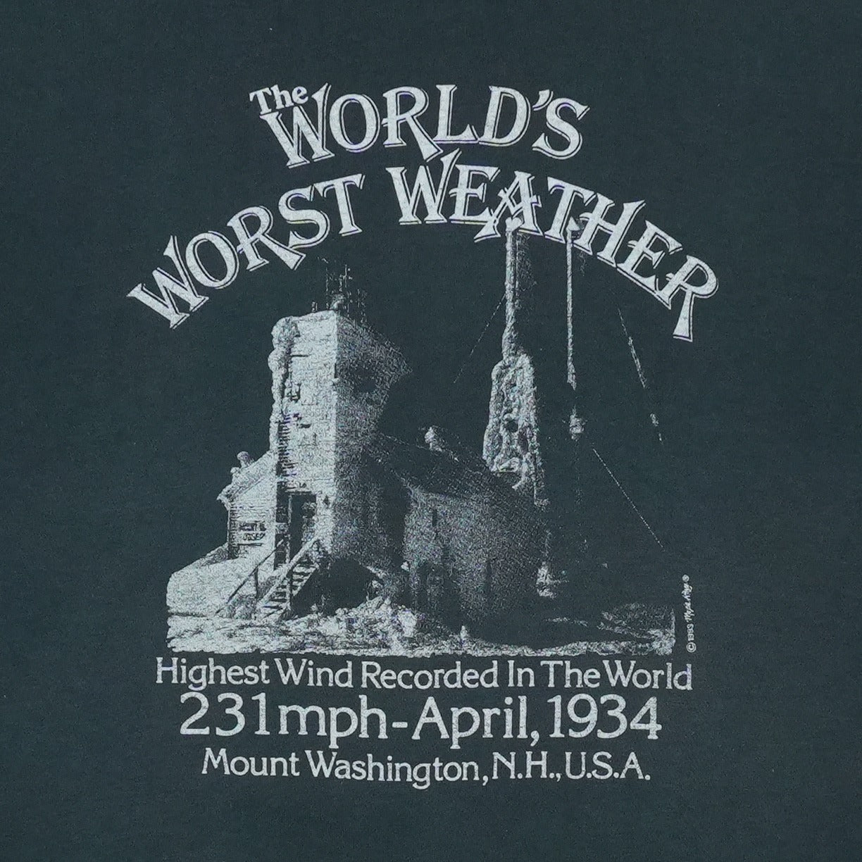 1990s Mount Washington Worlds Worst Weather Shirt