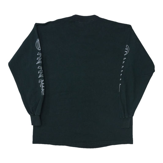 1990s Ozzy Osbourne Embroidered Celtic Cross Long Sleeve Shirt