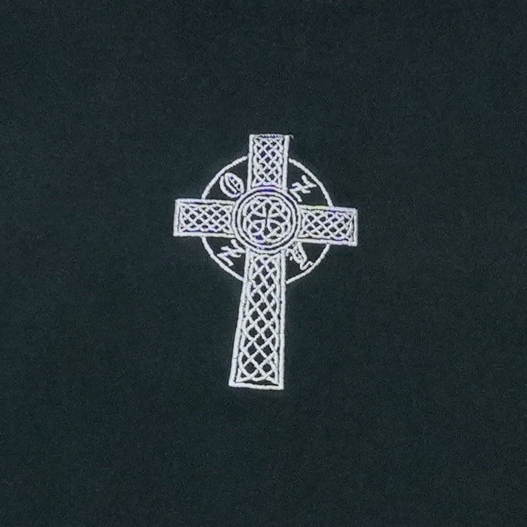 1990s Ozzy Osbourne Embroidered Celtic Cross Long Sleeve Shirt