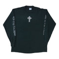 1990s Ozzy Osbourne Embroidered Celtic Cross Long Sleeve Shirt