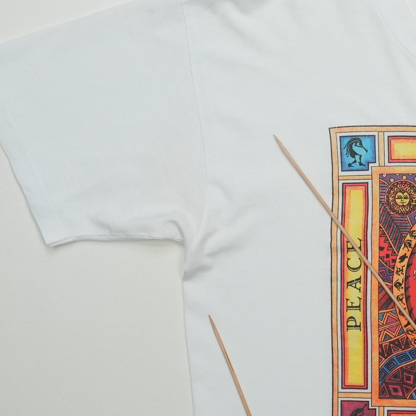 1990s Peace Harmony Earth Nature Humanitees Shirt Detail 4