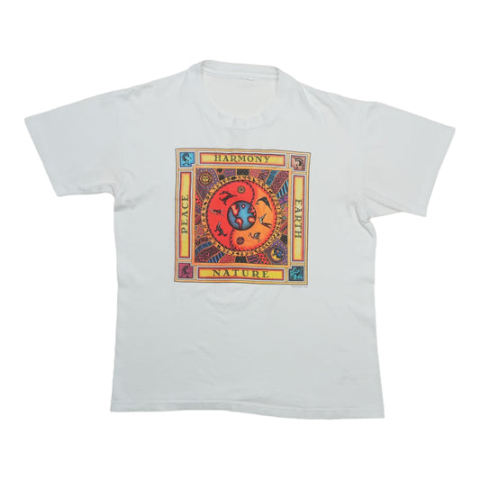 1990s Peace Harmony Earth Nature Humanitees Shirt Front