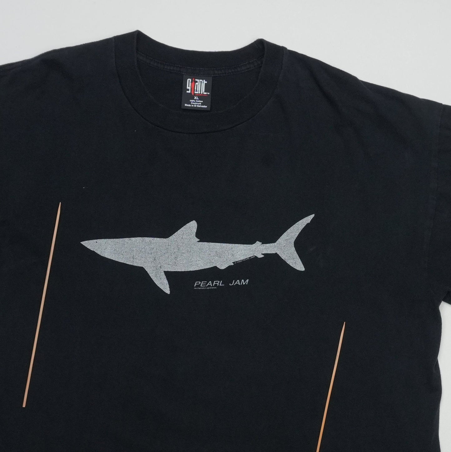 1990s Pearl Jam Shark Shirt Detail 3