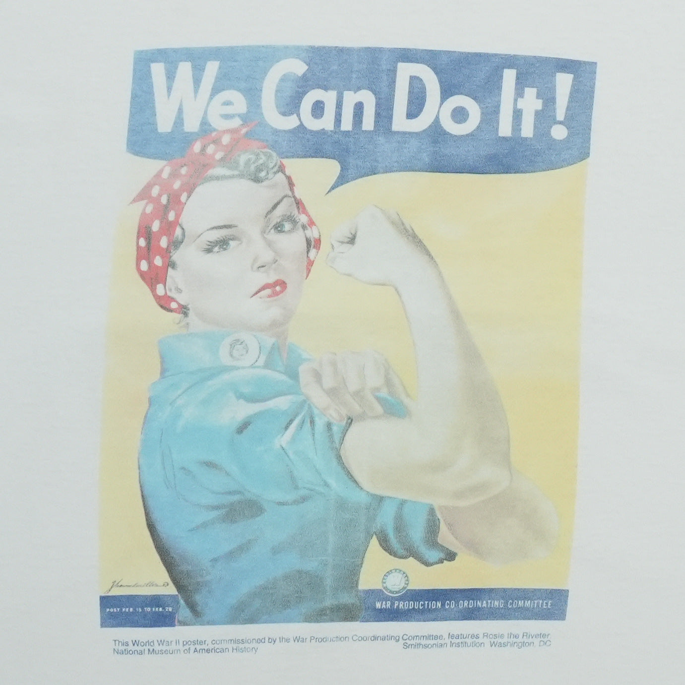 1990s Rosie the Riveter We Can Do It Shirt Detail 2