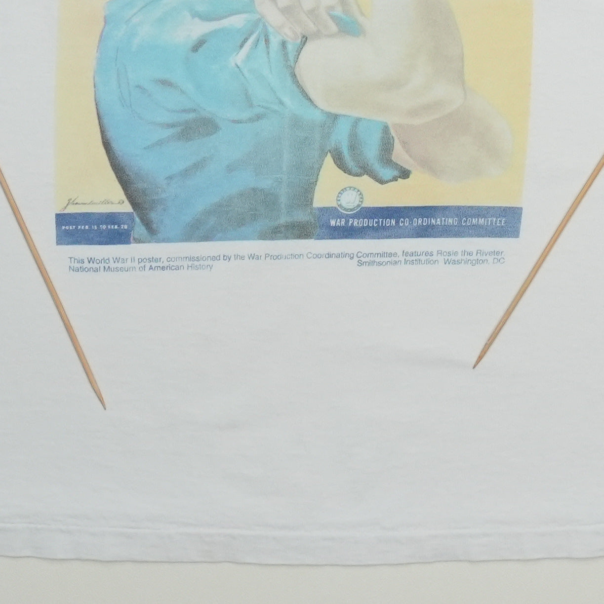 1990s Rosie the Riveter We Can Do It Shirt Detail 3