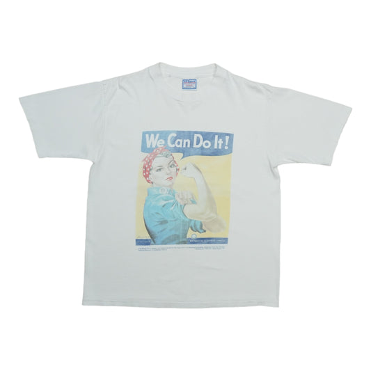 1990s Rosie the Riveter We Can Do It Shirt Front