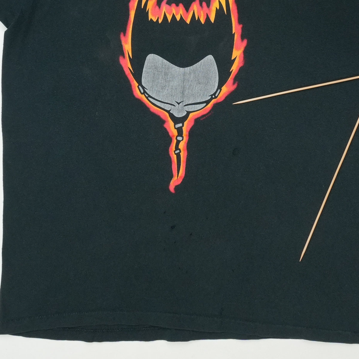 1990s Static-X Flaming Spade Shirt