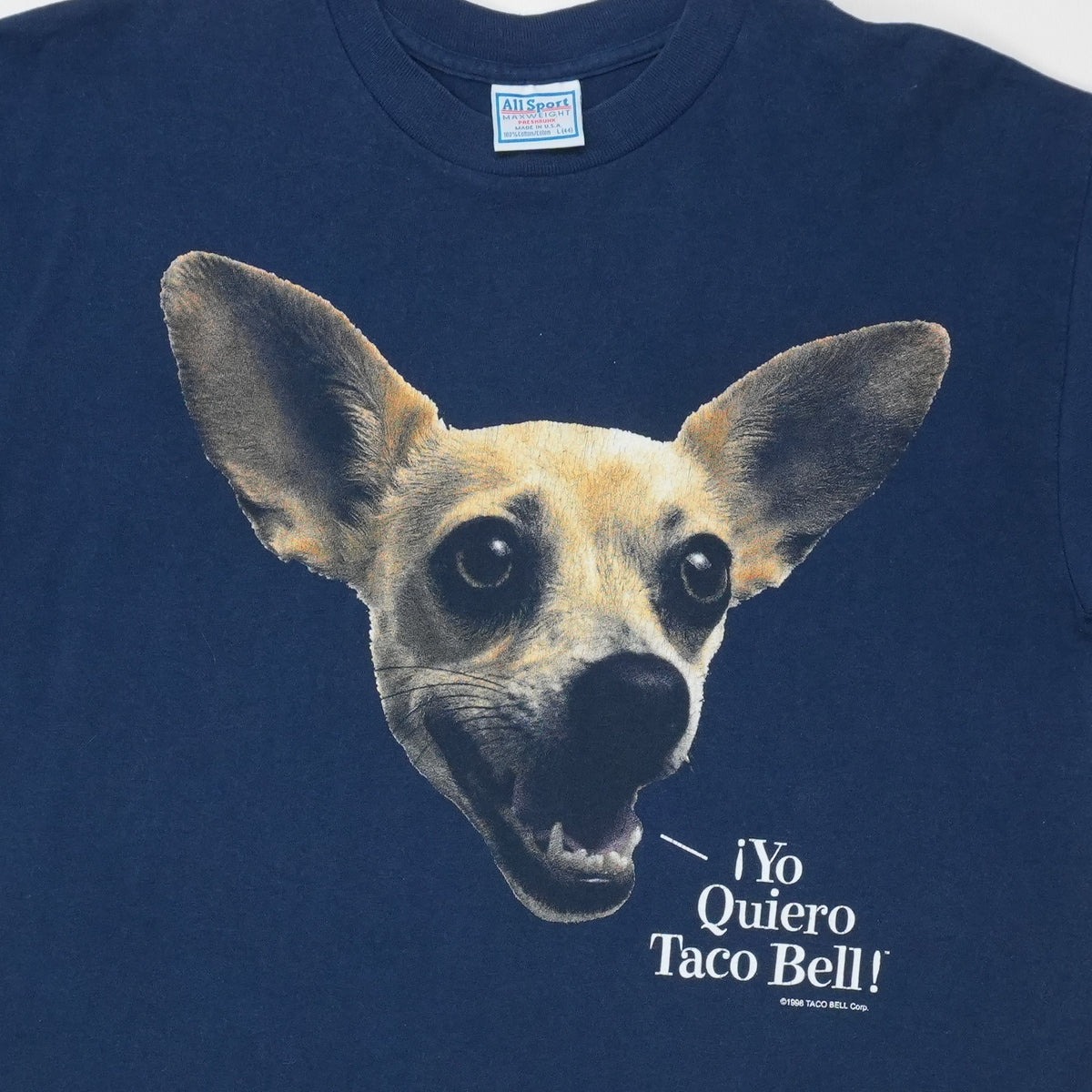 1990s Taco Bell Chihuahua Yo Quiero Taco Bell Shirt