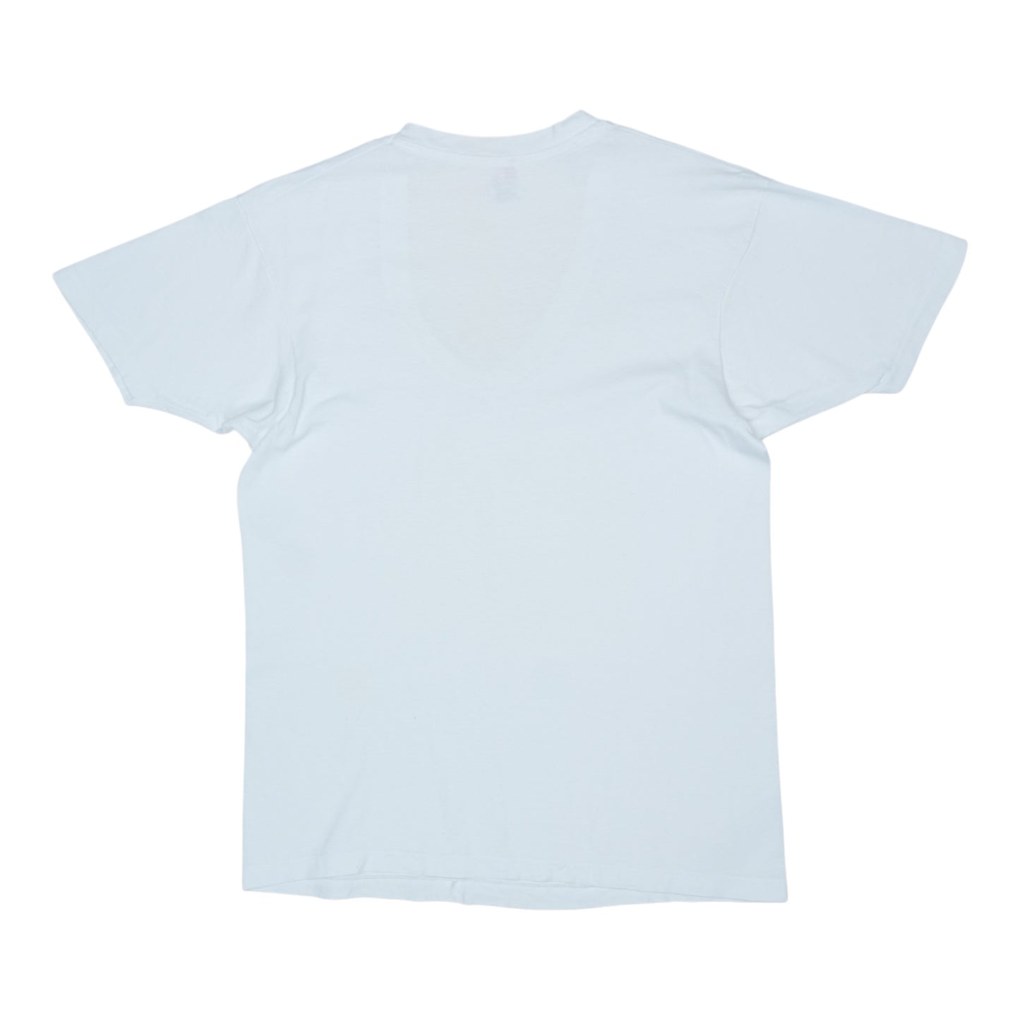 1990s Blank White V-Neck Shirt