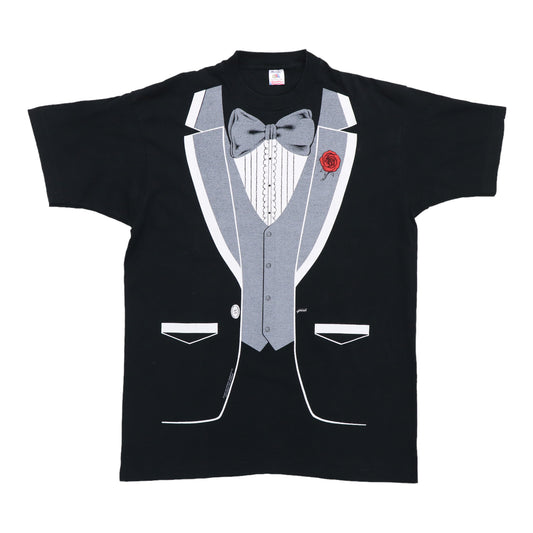 1990s Tuxedo Costume Shirt