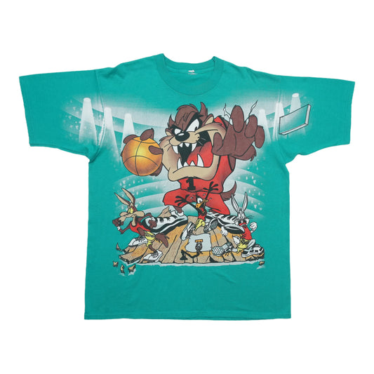 1990s Looney Tunes Taz Basketball Shirt Front