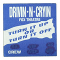 1990s Drivin N Cryin Fox Theatre Crew Backstage Pass front
