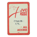 1990s JVC Jazz Festival All Access Backstage Pass front