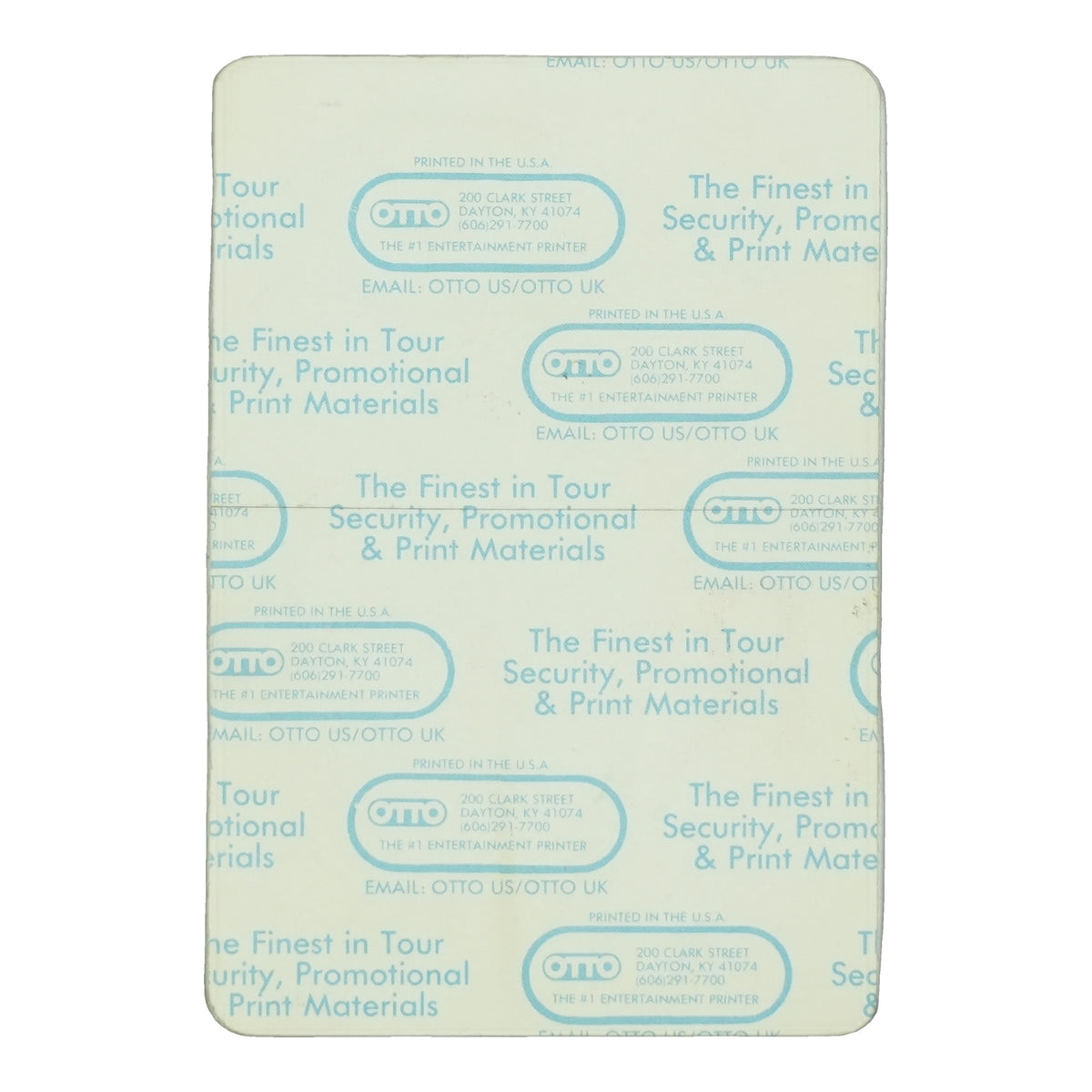 1990s Reba McEntire All Access Crew Backstage Pass back