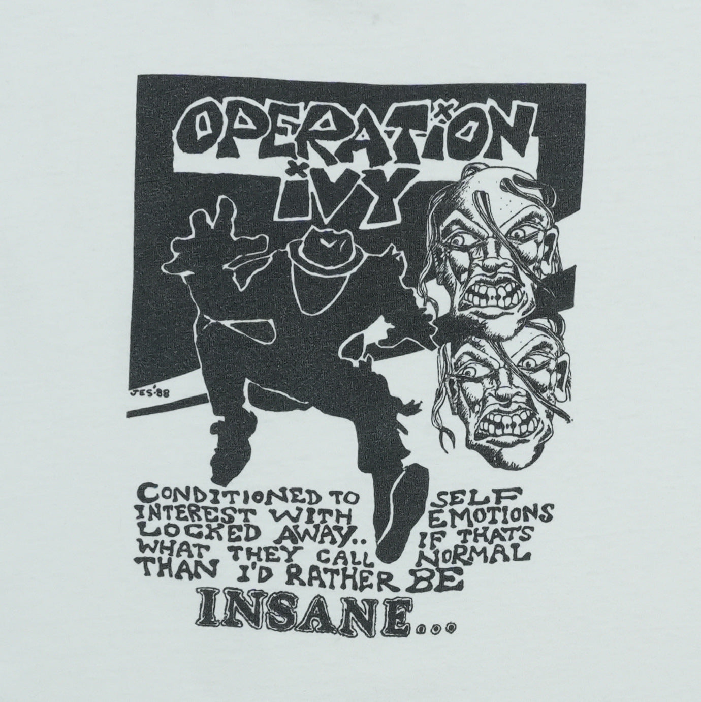 1990s Operation Ivy Insane Shirt Detail 2