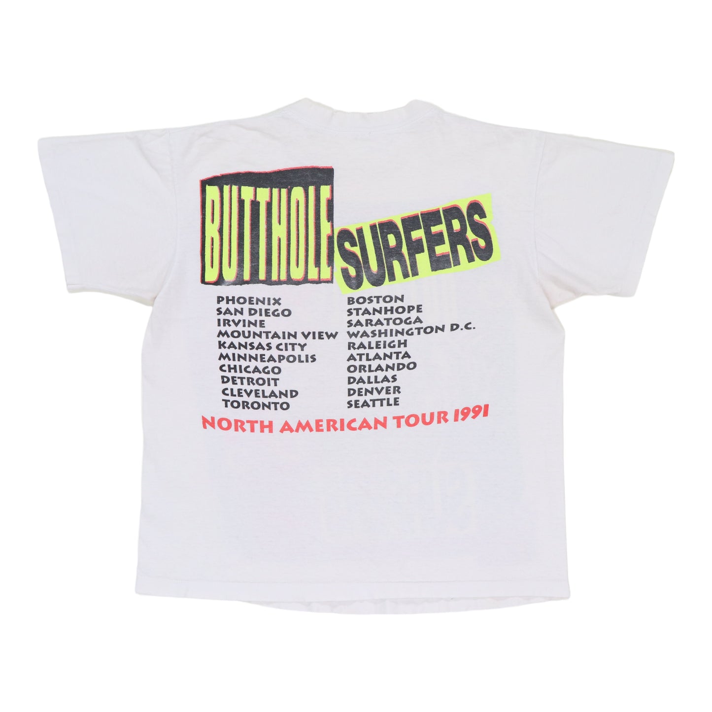 1991 Butthole Surfers North American Tour Shirt
