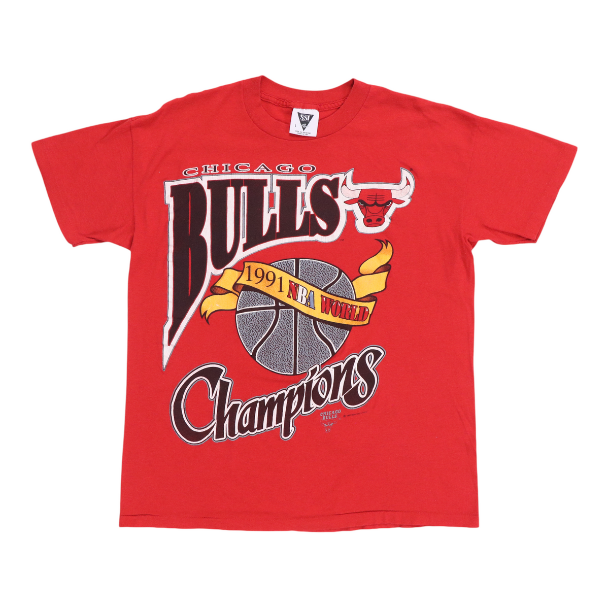 1991 Chicago Bulls NBA Champions Shirt | Authentic Vintage Tee