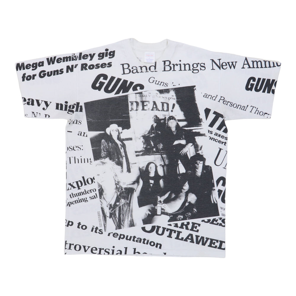 1991 Guns N Roses All Over Print Shirt