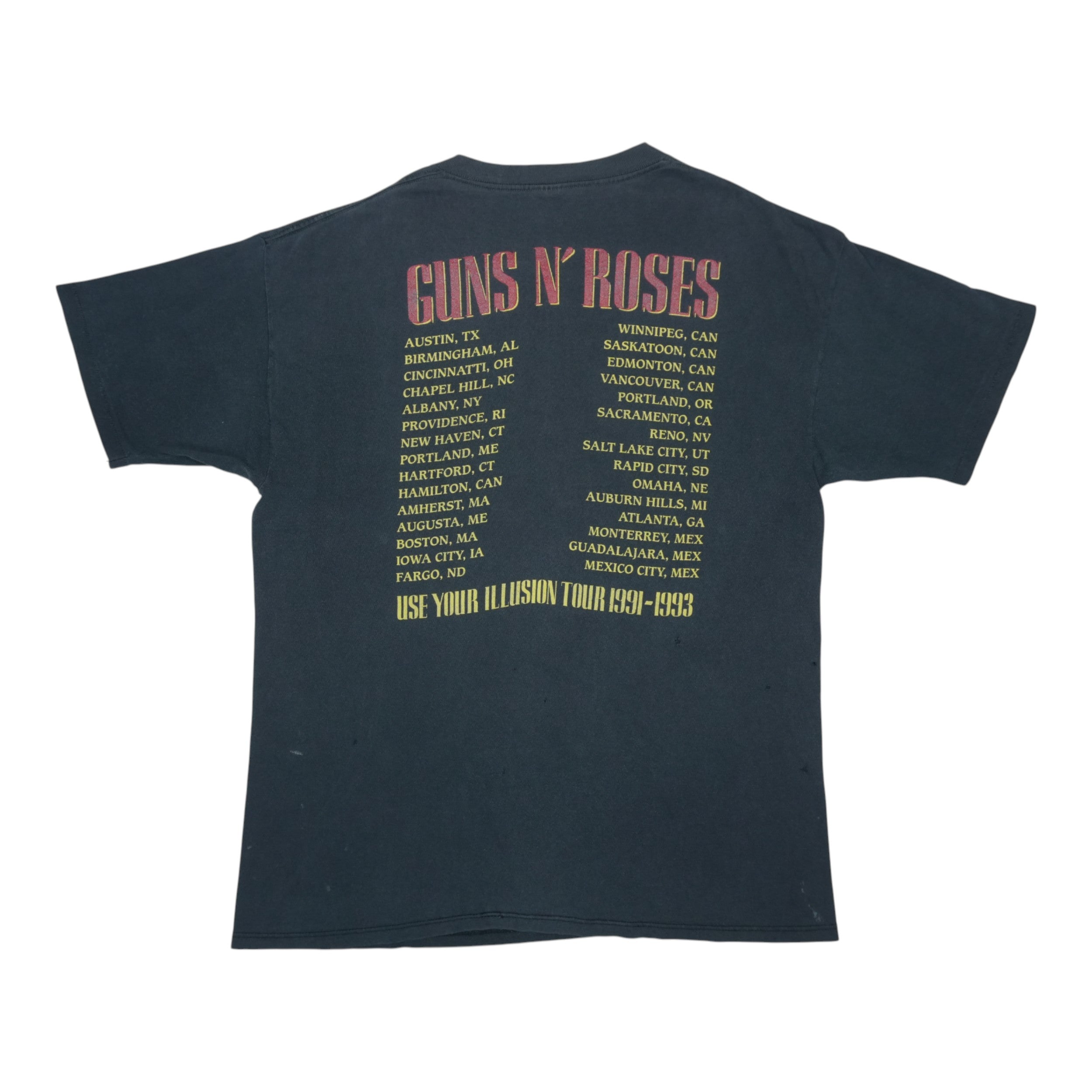 1991 Guns N Roses Bad Apple Tour Shirt | Authentic Vintage Tee