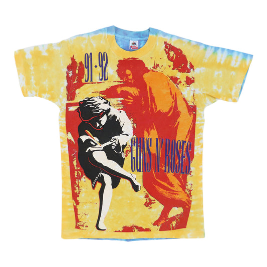 1991 Guns N Roses Use Your Illusion Tie Dye Shirt
