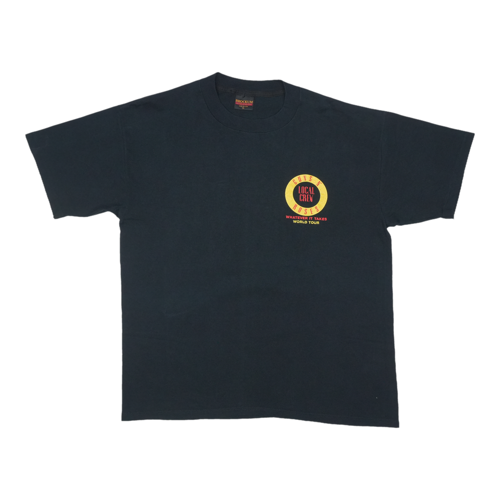 1991 Guns N Roses Whatever It Takes World Tour Crew Shirt