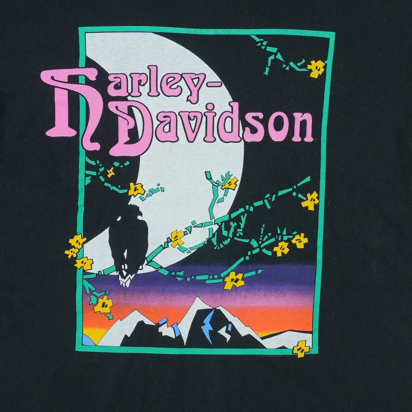 1991 Harley Davidson Moon Shirt