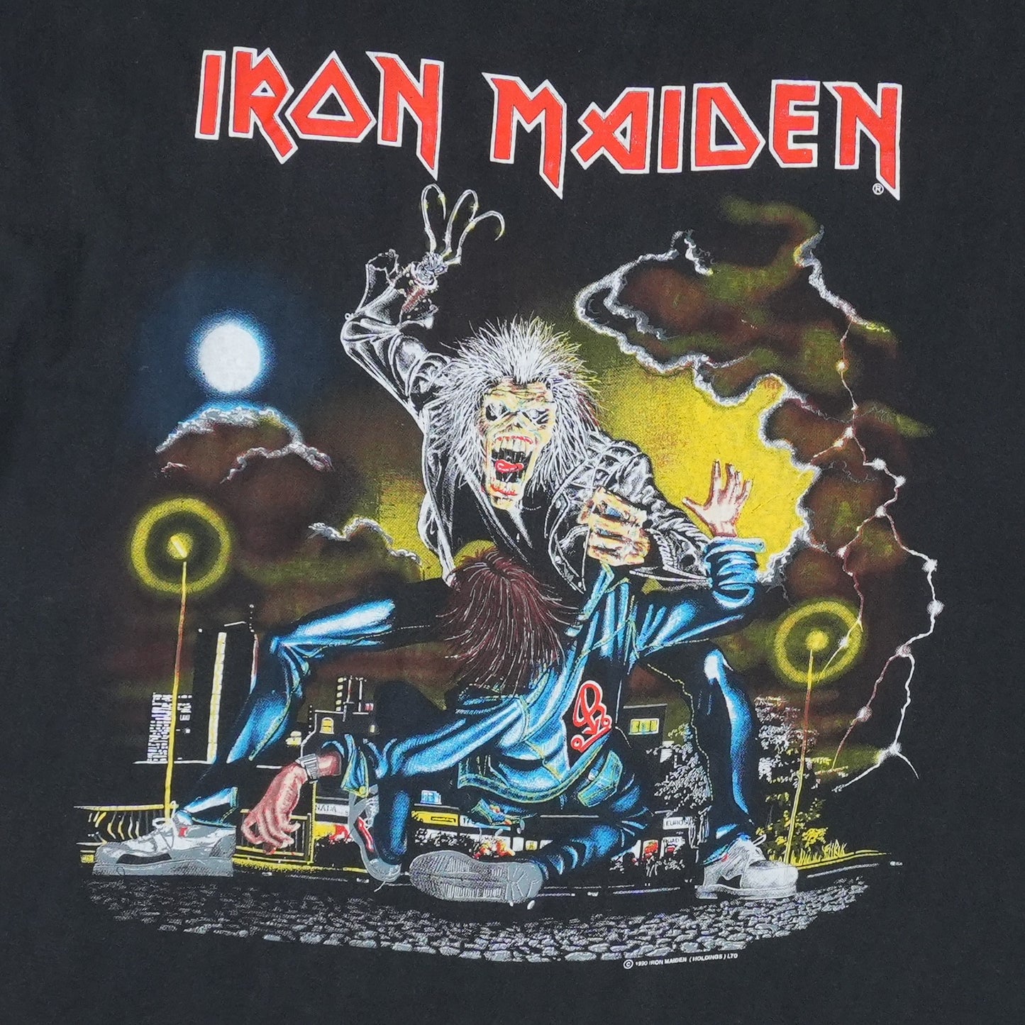 1991 Iron Maiden No Prayer On The Road Tour Shirt