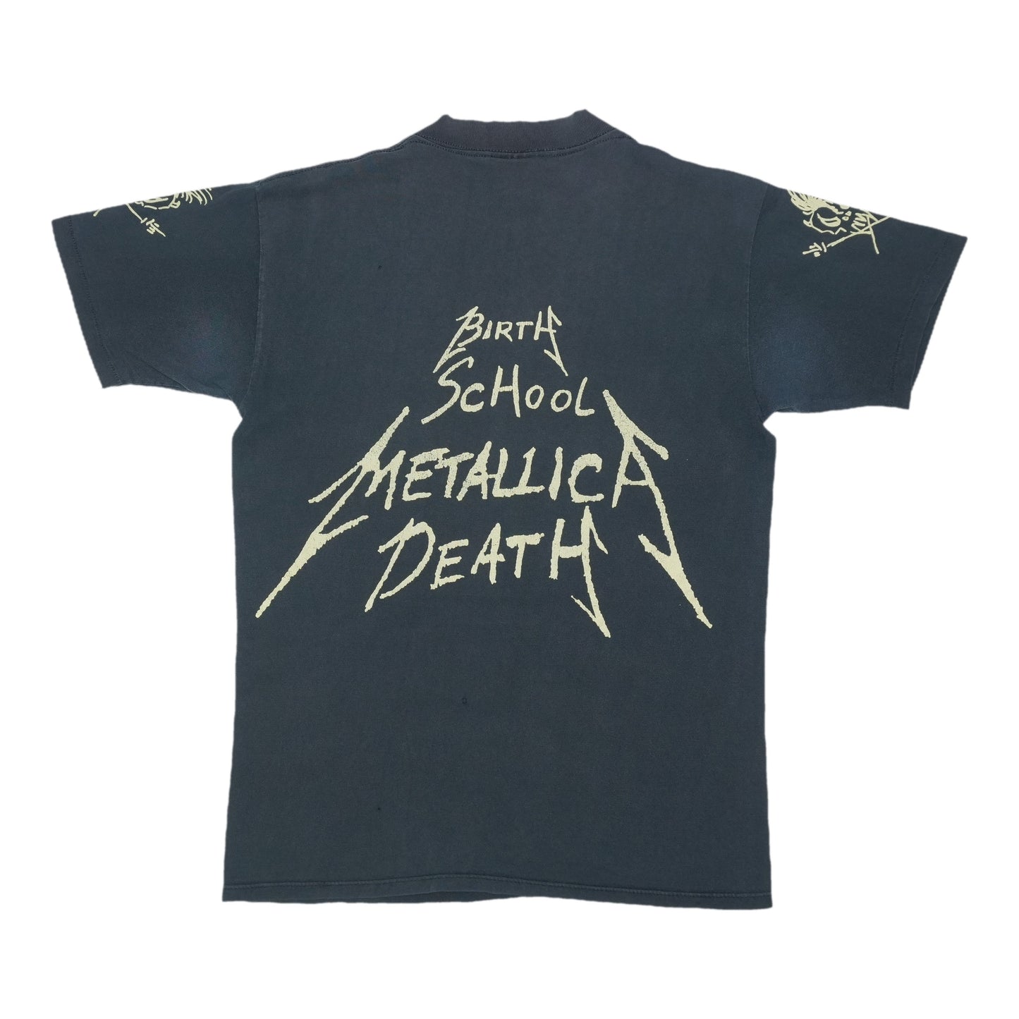 1991 Metallica Birth School Death Shirt Back
