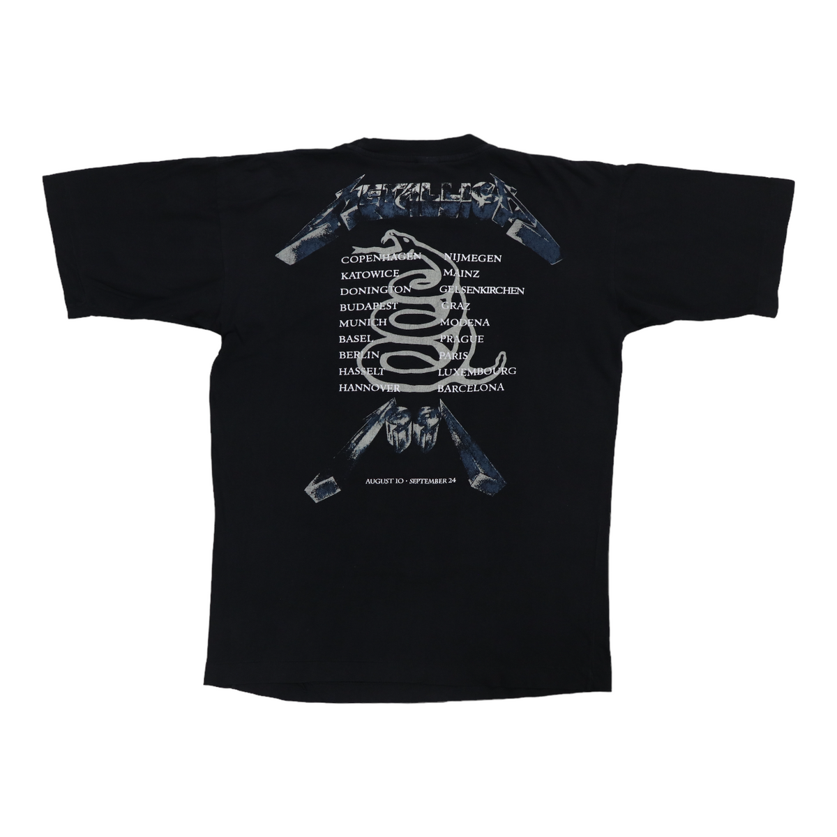 正規品 Meatllica 1991-92 tour Tシャツ 1991-Metallica-Tour-Shirt-