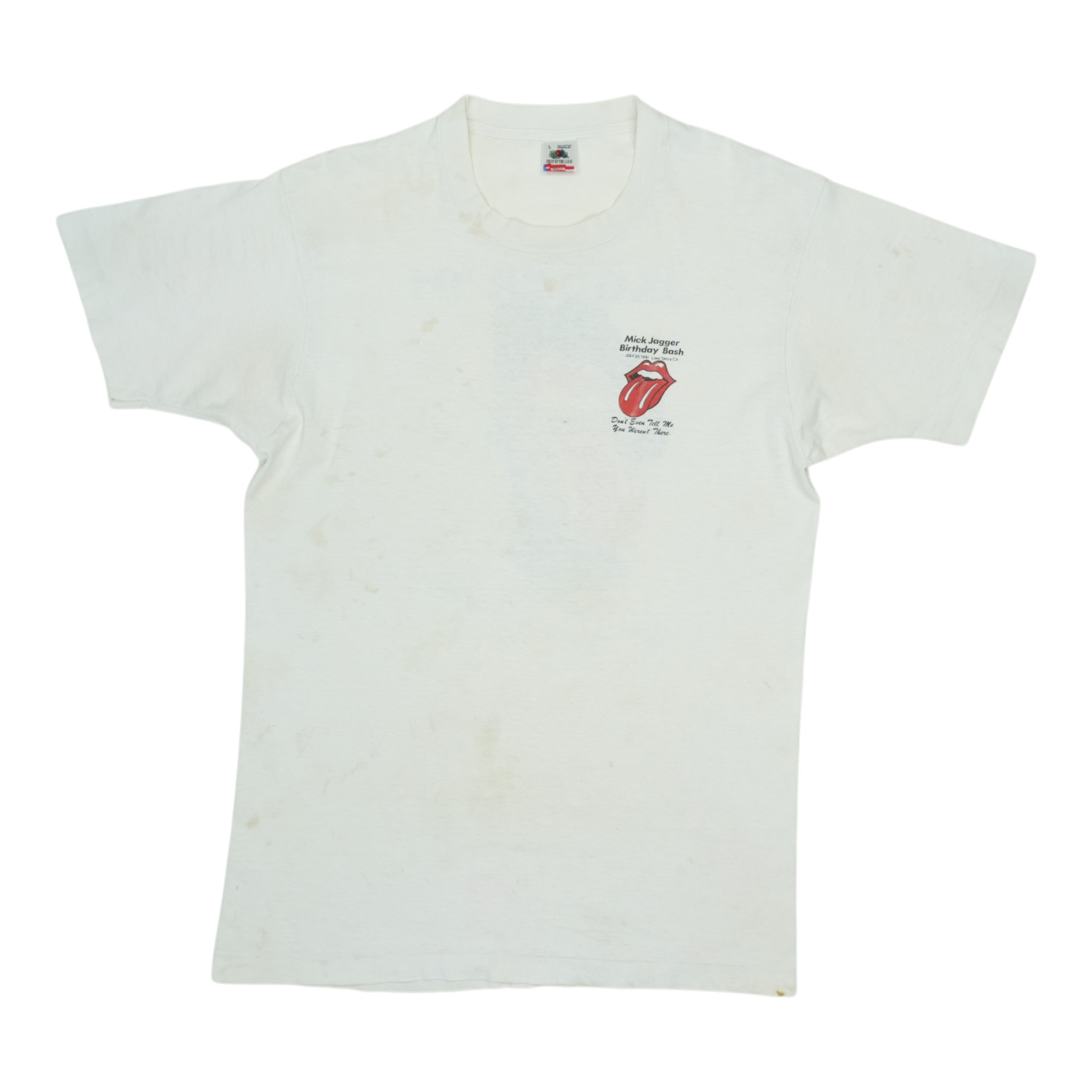 1991 Mick Jagger Birthday Bash Shirt | Authentic Vintage Tee
