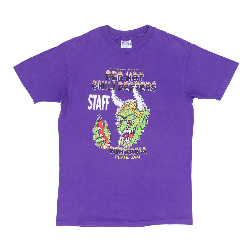 1991 Red Hot Chili Peppers Nirvana Pearl Jam Concert Shirt