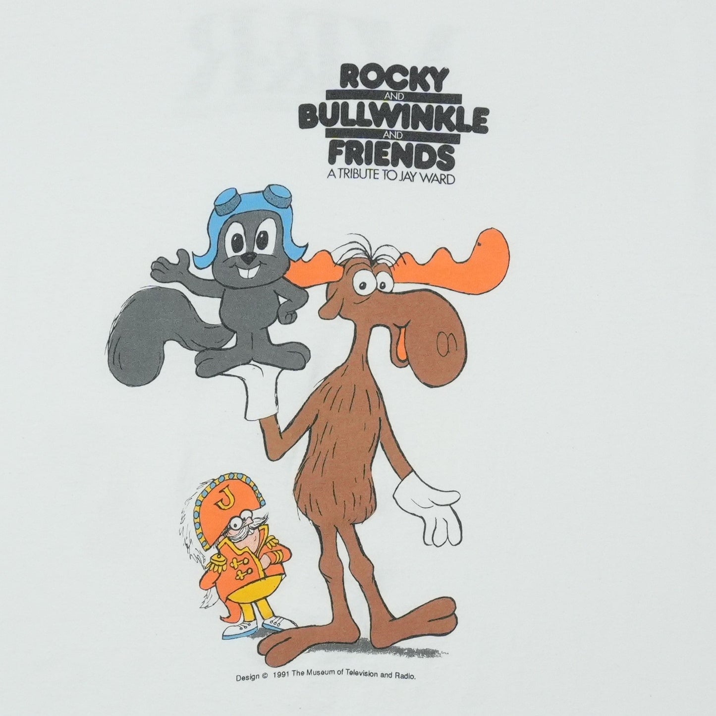 1991 Rocky And Bullwinkle Museum Of Television And Radio Shirt