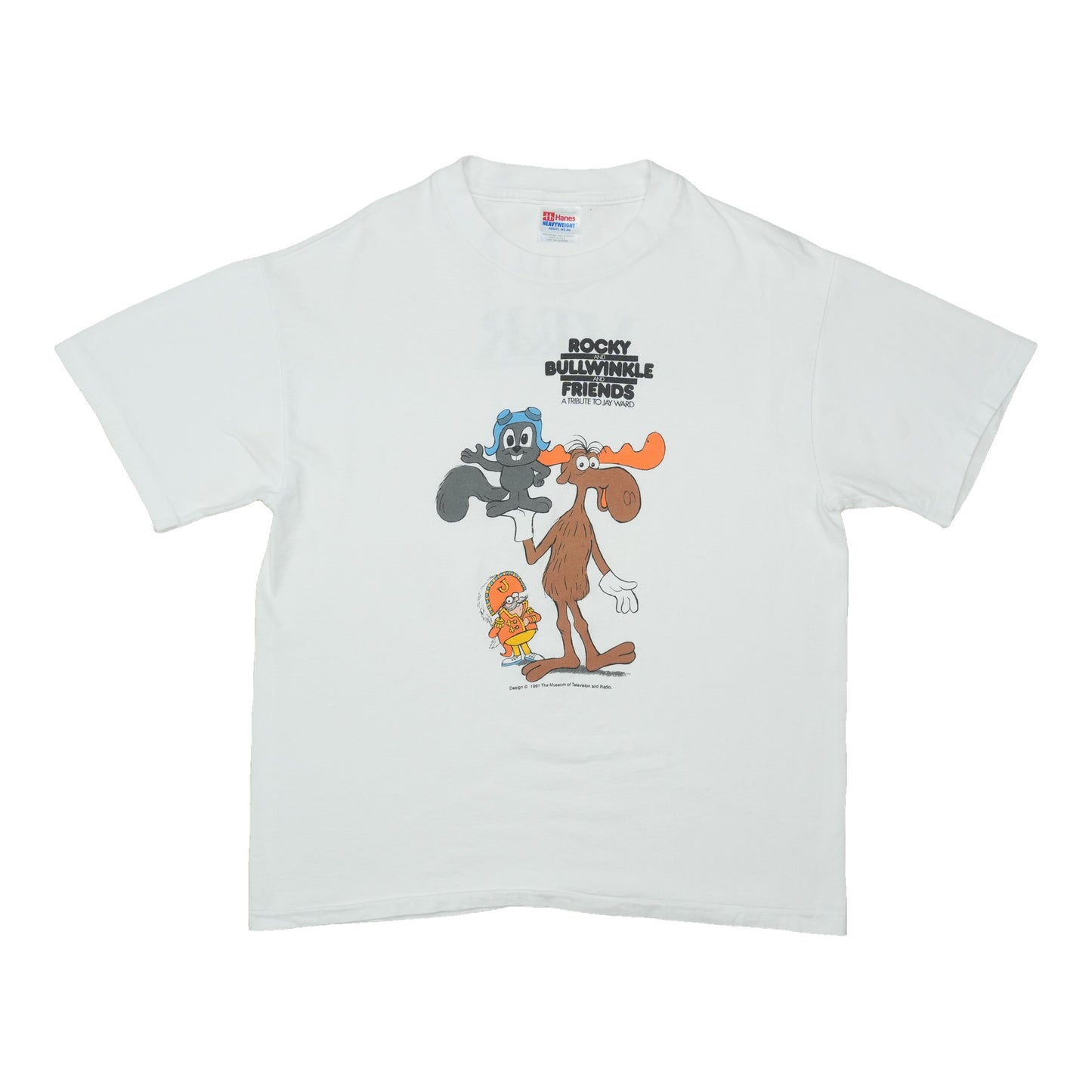 1991 Rocky And Bullwinkle Museum Of Television And Radio Shirt